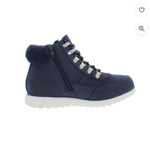Karen Scott Wanona Faux Suede Bootie Ankle Boots Navy for Women Size 9.5M New - Picture 1 of 9